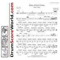 Peter Cetera – Glory of Love - Drum Sheet